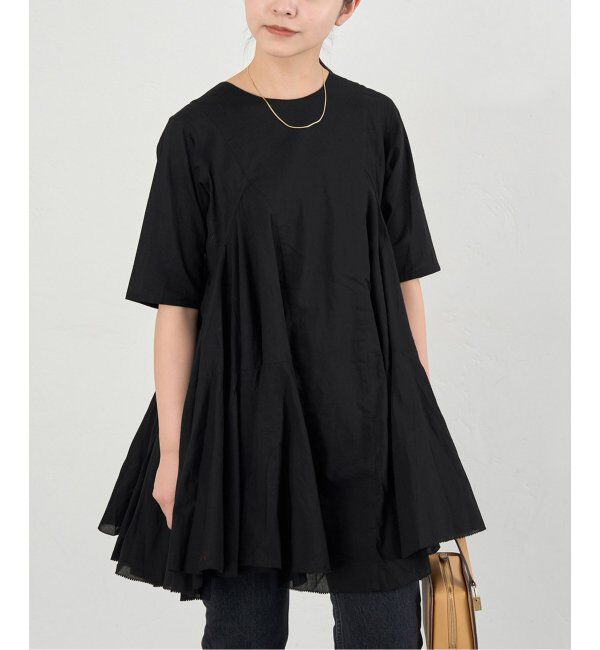 IENA「《追加》AAYUSHI/アユーシ ボリュームフレアハーフスリーブワンピース」|ワンピース|