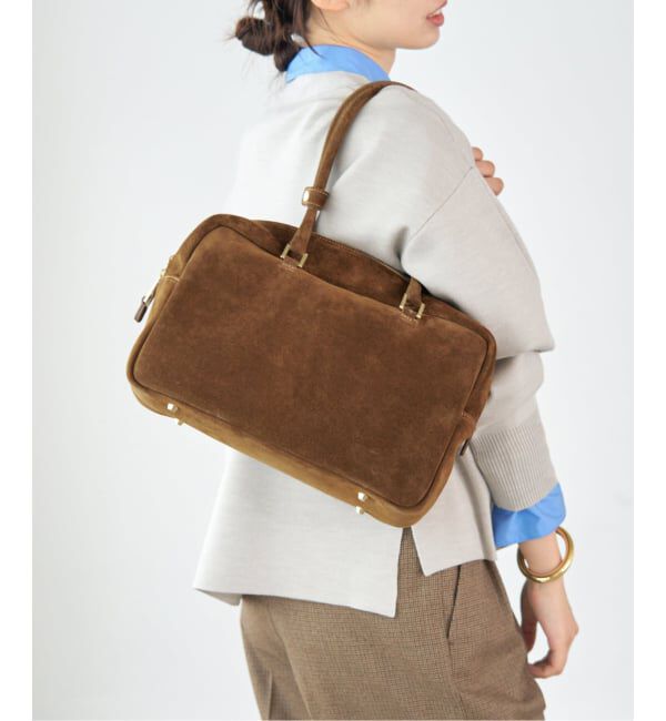 IENA「Manuel MILANO/マニュエルミラノ SUEDE BOSTON スエードボストンバッグ」|ボストンバッグ|