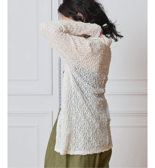 IENA LA BOUCLE「IENA LA BOUCLE ストレッチレースシャツ」|シャツ・ブラウス|