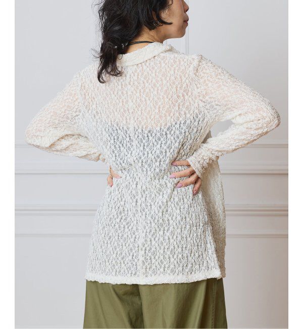 IENA LA BOUCLE「IENA LA BOUCLE ストレッチレースシャツ」|シャツ・ブラウス|