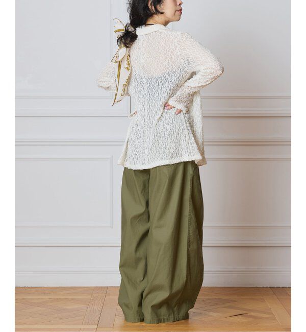 IENA LA BOUCLE「IENA LA BOUCLE ストレッチレースシャツ」|シャツ・ブラウス|