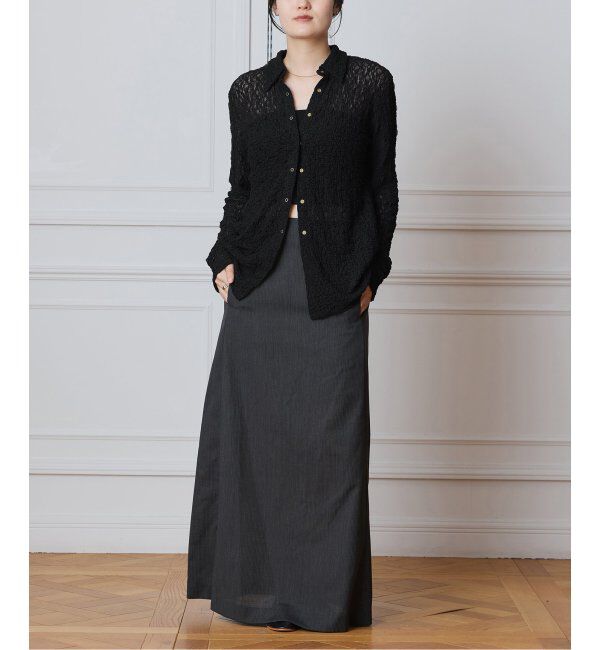 IENA LA BOUCLE「IENA LA BOUCLE ストレッチレースシャツ」|シャツ・ブラウス|