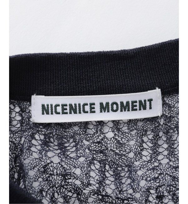 IENA「NICENICE MOMENT/ナイスナイスモーメント LACE KNIT TOP カットソー NNM1-25SS-004」|Tシャツ・カットソー|