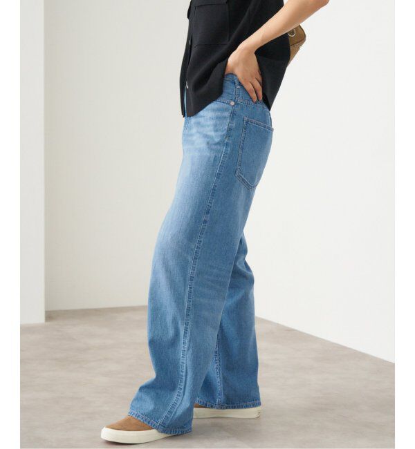 IENA「upper hights/アッパーハイツ 別注 THE LAZY OLIVIA ワイドストレートデニム」|デニム|