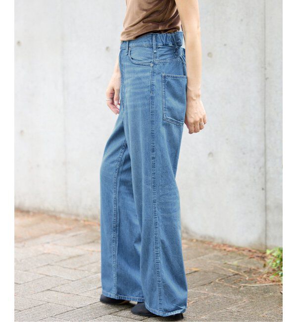 IENA「upper hights/アッパーハイツ 別注 THE LAZY OLIVIA ワイドストレートデニム」|デニム|