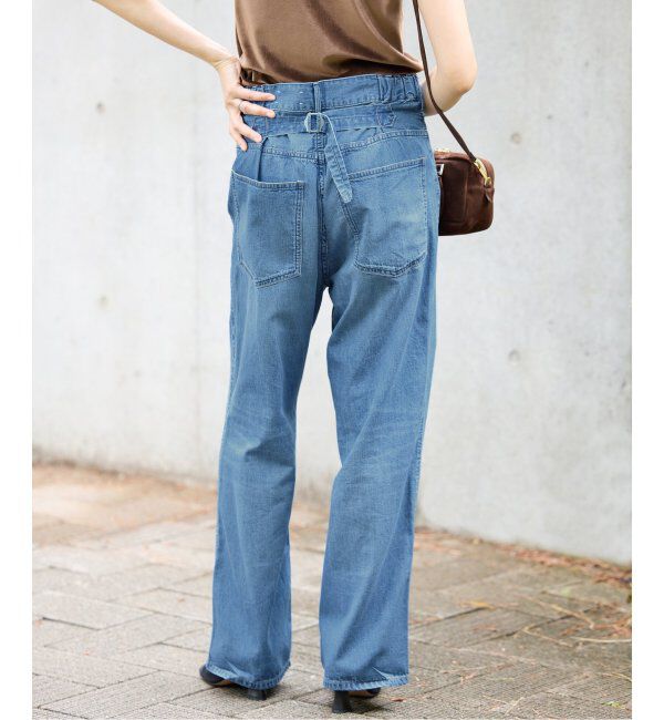 IENA「upper hights/アッパーハイツ 別注 THE LAZY OLIVIA ワイドストレートデニム」|デニム|