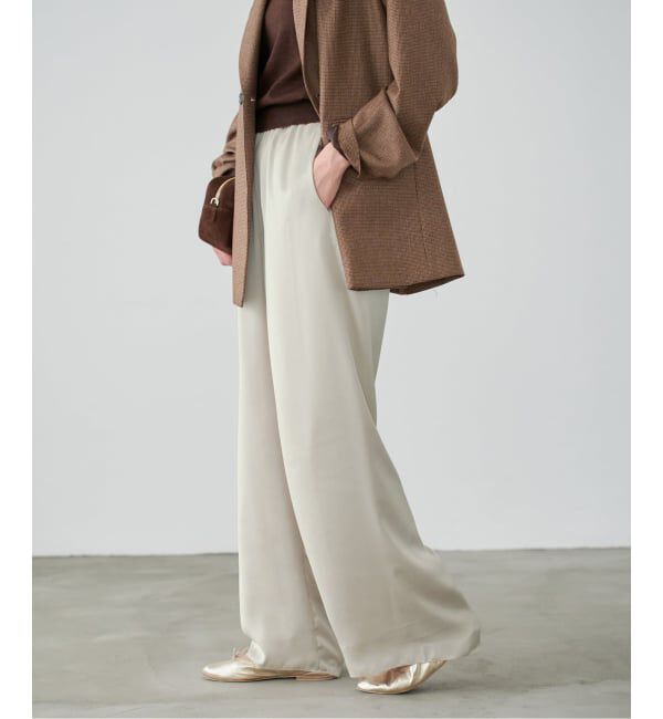 IENA「サテンイージーパンツ」|その他|