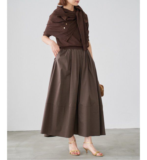 IENA「タフタトリミングスカート」|スカート|