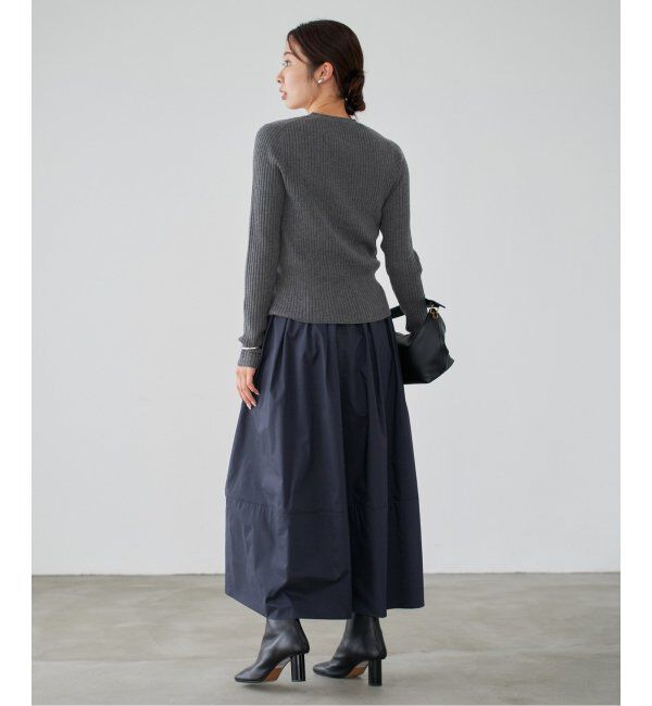 IENA「タフタトリミングスカート」|スカート|