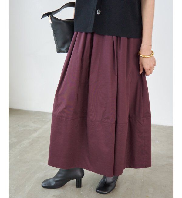 IENA「タフタトリミングスカート」|スカート|