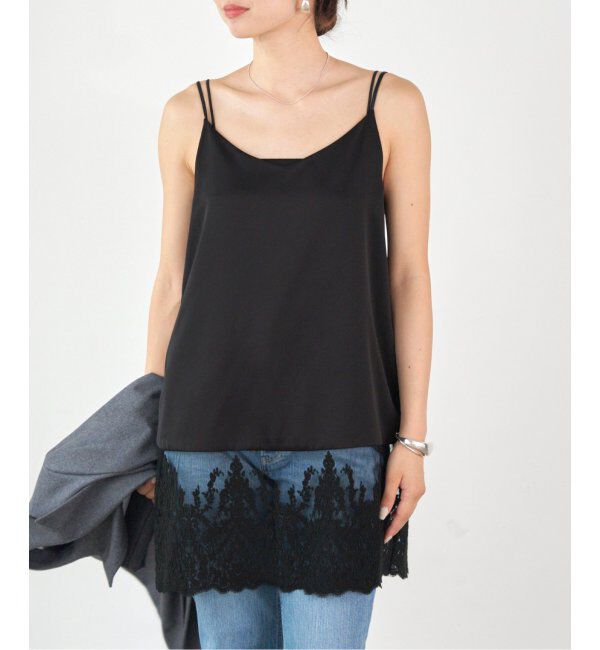 IENA「Satinレース キャミソールワンピース」|ワンピース|