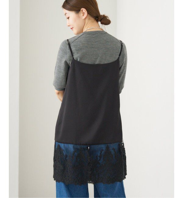 IENA「Satinレース キャミソールワンピース」|ワンピース|