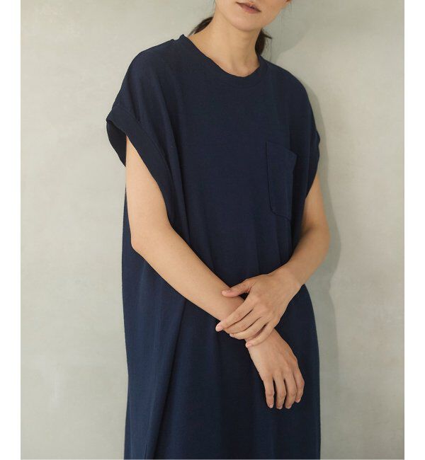 IENA「BLACK ポケットTドレス」|ワンピース|