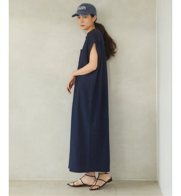 IENA「BLACK ポケットTドレス」|ワンピース|