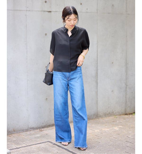 IENA「《追加》リネン混 襟付きブラウス」|シャツ・ブラウス|