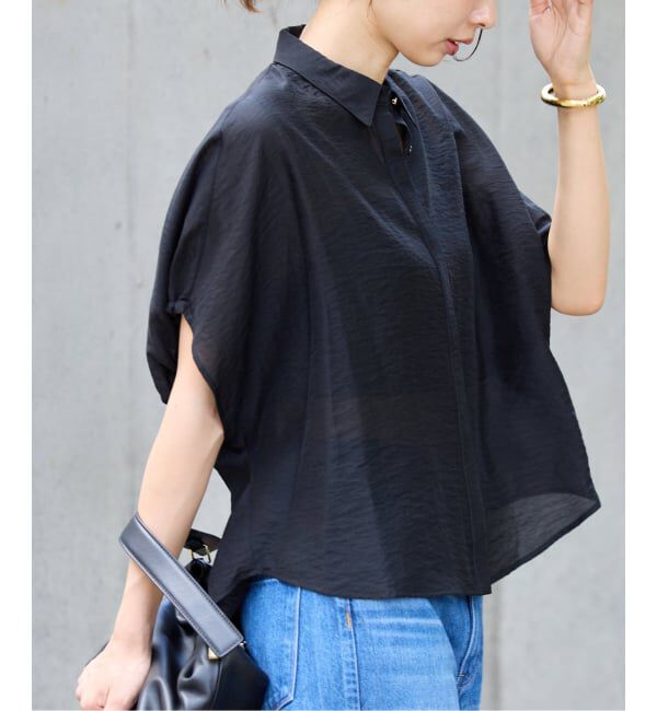 IENA「《追加》リネン混 襟付きブラウス」|シャツ・ブラウス|