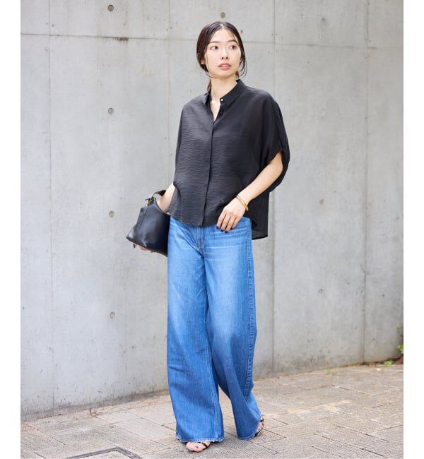 IENA「《追加》リネン混 襟付きブラウス」|シャツ・ブラウス|