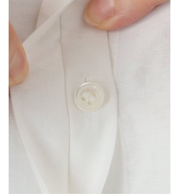 IENA「《追加》リネン混 襟付きブラウス」|シャツ・ブラウス|