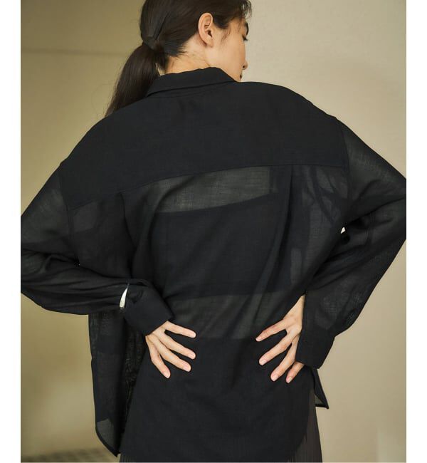 IENA「シアーメッシュ シャツ」|シャツ・ブラウス|