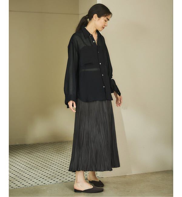 IENA「シアーメッシュ シャツ」|シャツ・ブラウス|