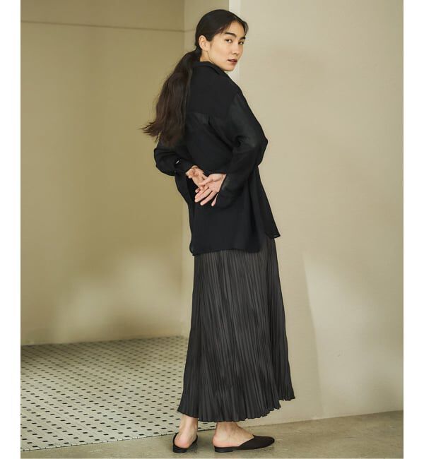 IENA「シアーメッシュ シャツ」|シャツ・ブラウス|