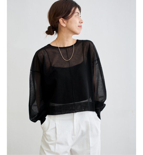 IENA「《追加2》FILMY COTTONカーディガン」|カーディガン|ブラック