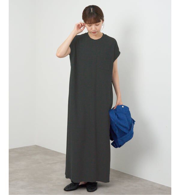 IENA「《追加》BLACK ポケットTドレス」|ワンピース|