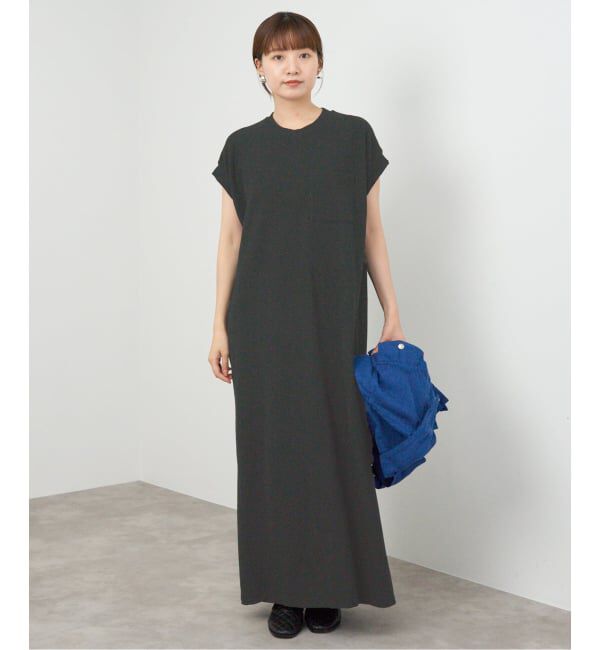 IENA「《追加》BLACK ポケットTドレス」|ワンピース|