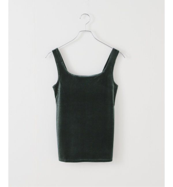 IENA「SIMONE WILD/シモーネ ワイルド VELVET SINGLET タンクトップ VELVETSINGLET」|Tシャツ・カットソー|グレー