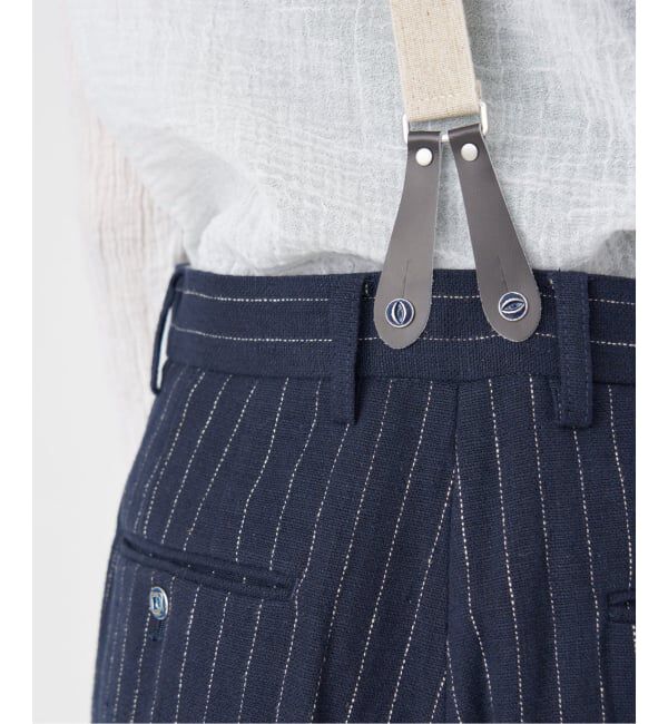 IENA「リネンコンサスペンダーワーカーズスラックス」|スラックス|