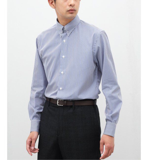 EDIFICE「D.ピンホール ストライプシャツ」|シャツ・ブラウス|ネイビー