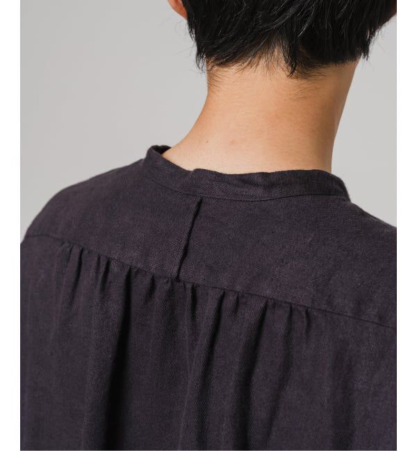 EDIFICE「ETS.MATERIAUX(マテリオ) リネン ファーマー ロングシャツ」|シャツ・ブラウス|