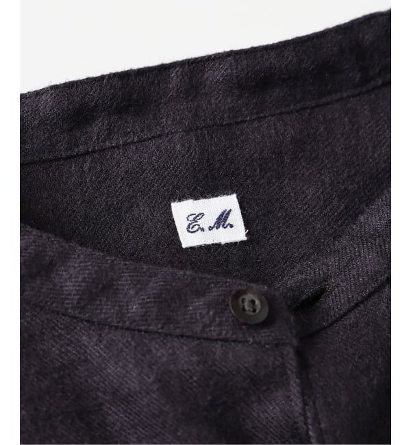 EDIFICE「ETS.MATERIAUX(マテリオ) リネン ファーマー ロングシャツ」|シャツ・ブラウス|