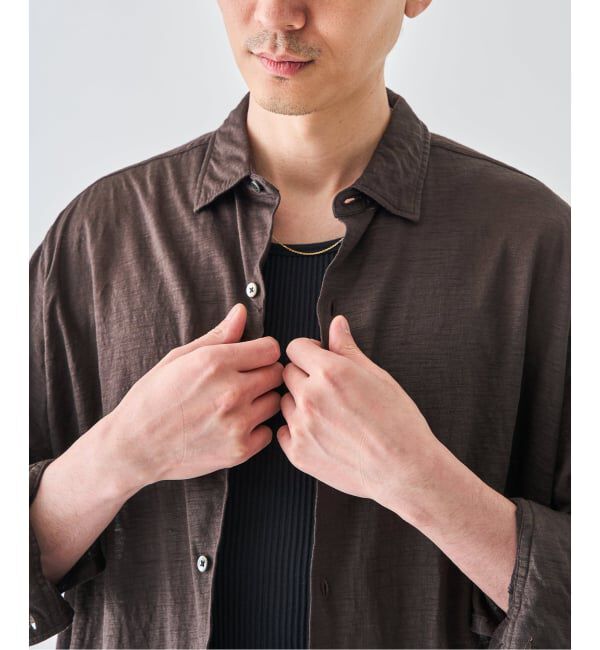 EDIFICE「《予約》Kanemasa Phil. (カネマサ フィル) 別注 28ゲージ Atmosphere Ramie シャツ」|シャツ・ブラウス|