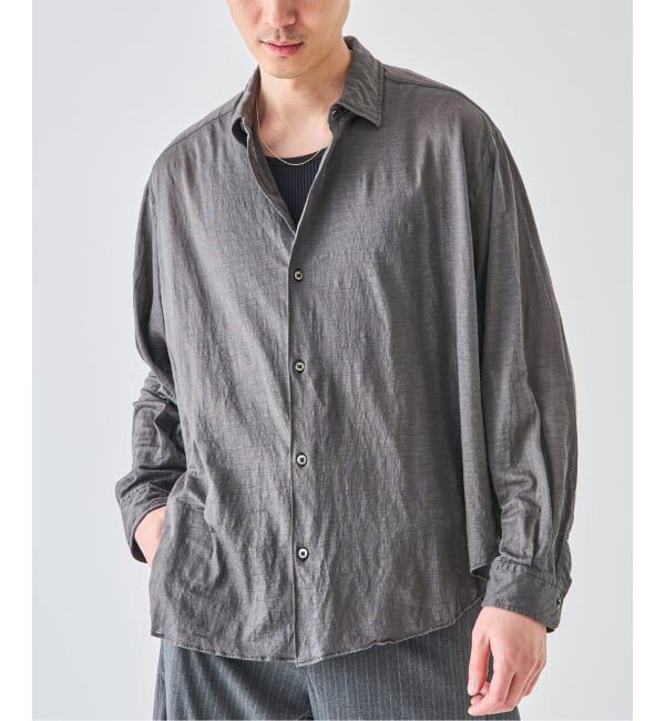 EDIFICE「《予約》Kanemasa Phil. (カネマサ フィル) 別注 28ゲージ Atmosphere Ramie シャツ」|シャツ・ブラウス|