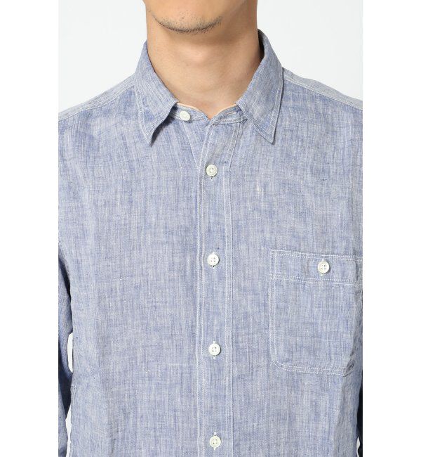 JOURNAL STANDARD「■リネンシャンブレー レザーパイピング■」|シャツ・ブラウス|