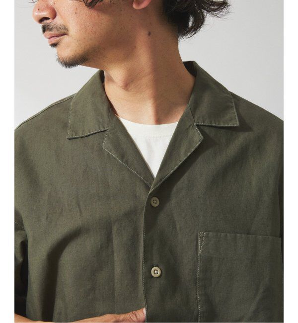 JOURNAL STANDARD relume「ヨーロピアンフラックス ガーメントダイ オープンカラーシャツ」|シャツ・ブラウス|