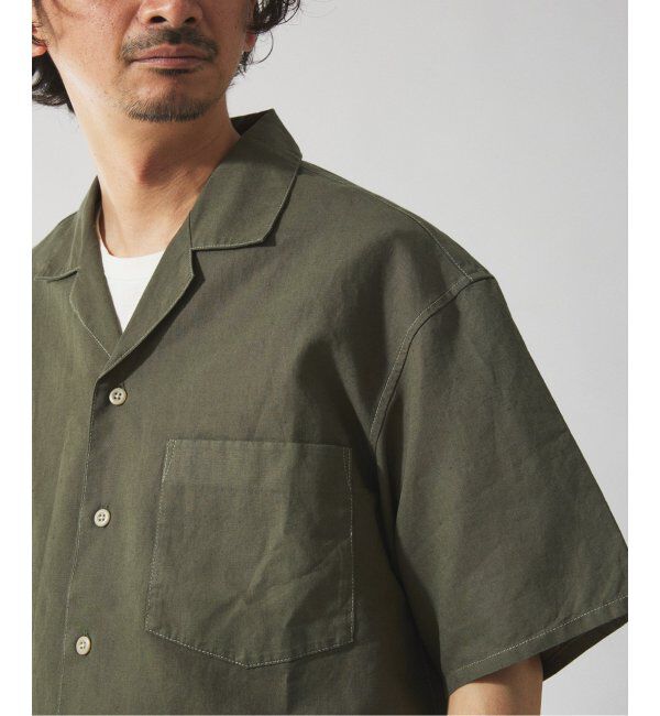 JOURNAL STANDARD relume「ヨーロピアンフラックス ガーメントダイ オープンカラーシャツ」|シャツ・ブラウス|