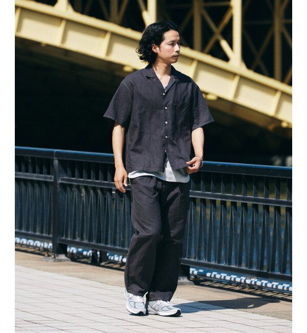 JOURNAL STANDARD relume「ヨーロピアンフラックス ガーメントダイ オープンカラーシャツ」|シャツ・ブラウス|