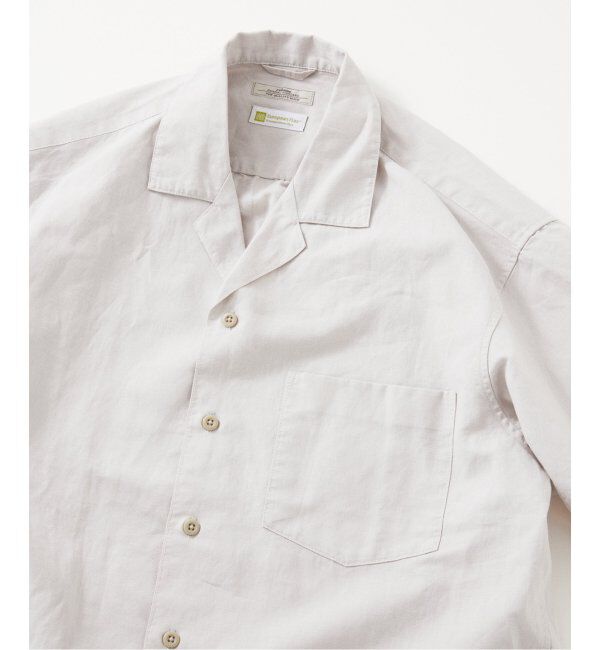 JOURNAL STANDARD relume「ヨーロピアンフラックス ガーメントダイ オープンカラーシャツ」|シャツ・ブラウス|