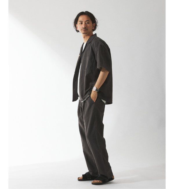 JOURNAL STANDARD relume「ヨーロピアンフラックス ガーメントダイ オープンカラーシャツ」|シャツ・ブラウス|