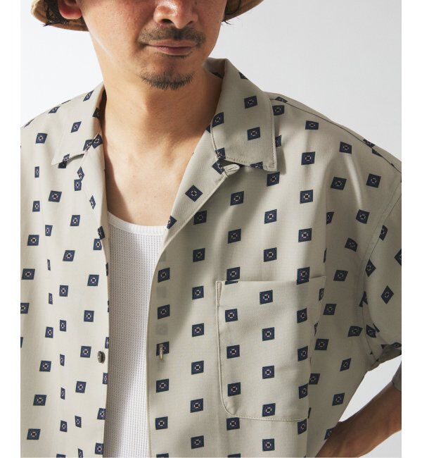 JOURNAL STANDARD relume「ホールパターン プリント オープンカラーシャツ」|シャツ・ブラウス|
