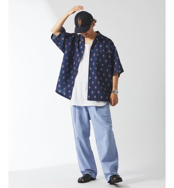 JOURNAL STANDARD relume「ホールパターン プリント オープンカラーシャツ」|シャツ・ブラウス|