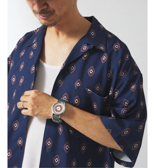 JOURNAL STANDARD relume「ホールパターン プリント オープンカラーシャツ」|シャツ・ブラウス|