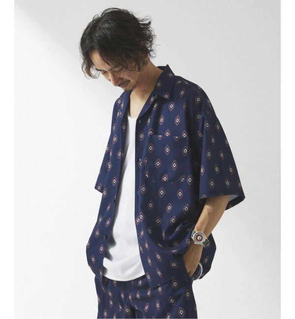 JOURNAL STANDARD relume「ホールパターン プリント オープンカラーシャツ」|シャツ・ブラウス|