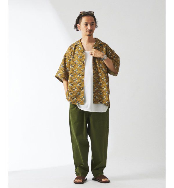 JOURNAL STANDARD relume「ホールパターン プリント オープンカラーシャツ」|シャツ・ブラウス|