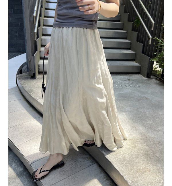 JOURNAL STANDARD「《WEB限定追加3》シアーレーヨンリネンスカート」|スカート|グレーB