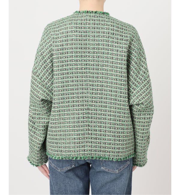 journal standard L'essage「《予約》【SP】GIOLICA TWEED ドルマンジャケット 2」|ノーカラージャケット|