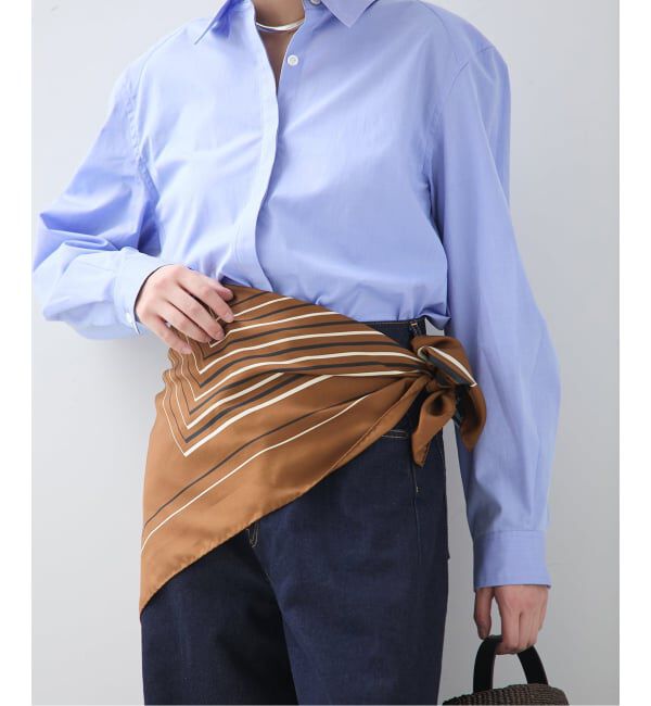 journal standard L'essage「《予約》【AENEIS/エネス】Minimal Illusion 1970 Silk Scarf：スカーフ」|バンダナ・スカーフ|