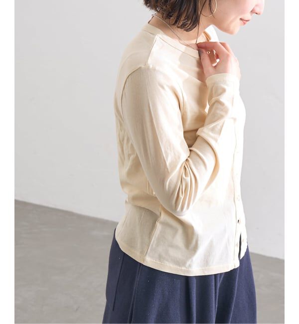 JOURNAL STANDARD「《予約》シアーコットンクルーネックカーディガン」|カーディガン|